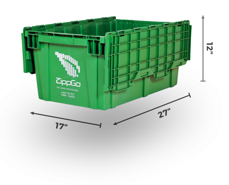 Rent Green Plastic Moving Boxes & Containers